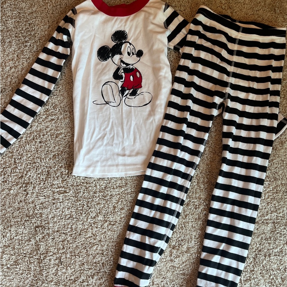 Disney Mickey Mouse Kids Pajamas - Black and White